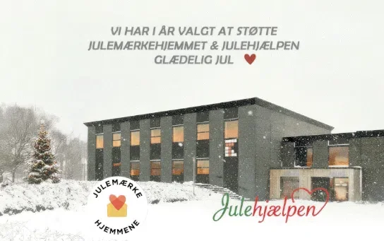 Vi støtter Julehjælpen og Julemærkehjemmet